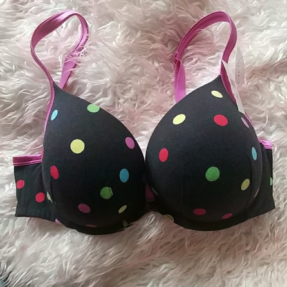 Cacique by lane bryant 38c polka dot bra